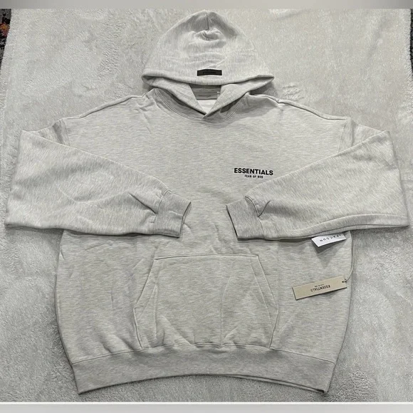 Essentials Light Oatmeal Hoodie and Sweatpants Set